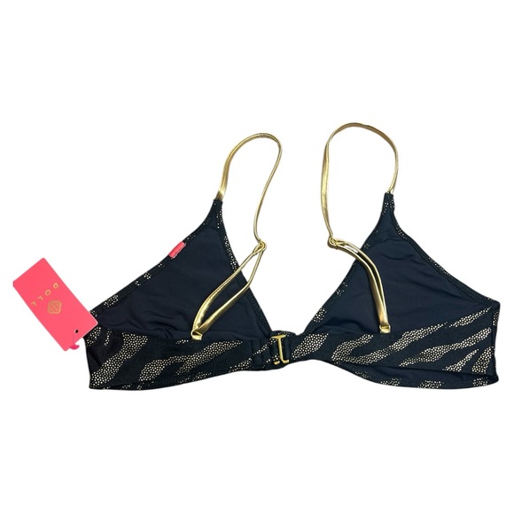 Doll Swimwear Golden Zebra Bralette Bikini Top- Large - Picture 2 of 5
